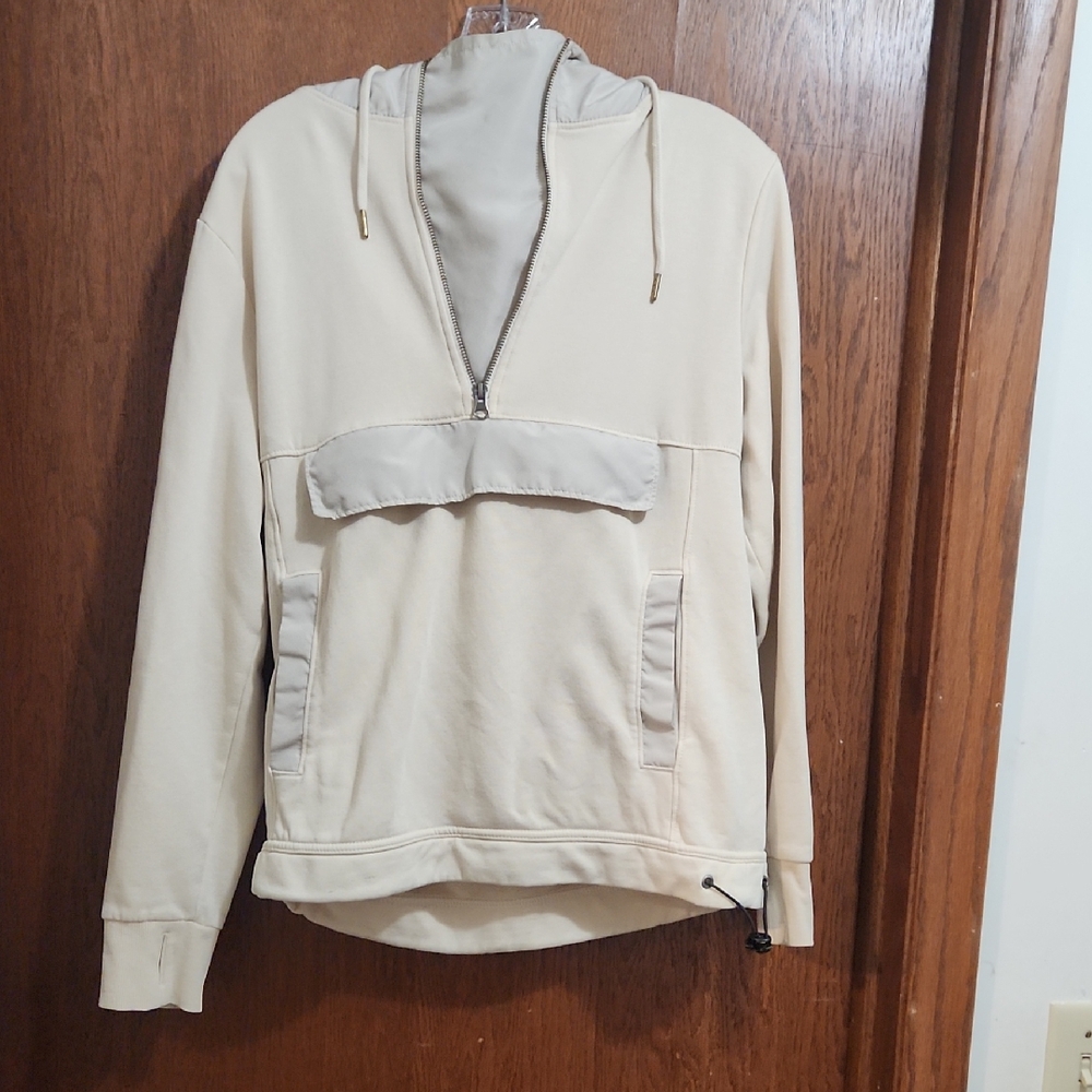 Old Navy Cream Hooded Sweatshirt
